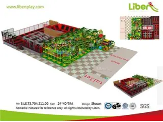 Durable Safe Adult And Children Indoor Trampoline Park
